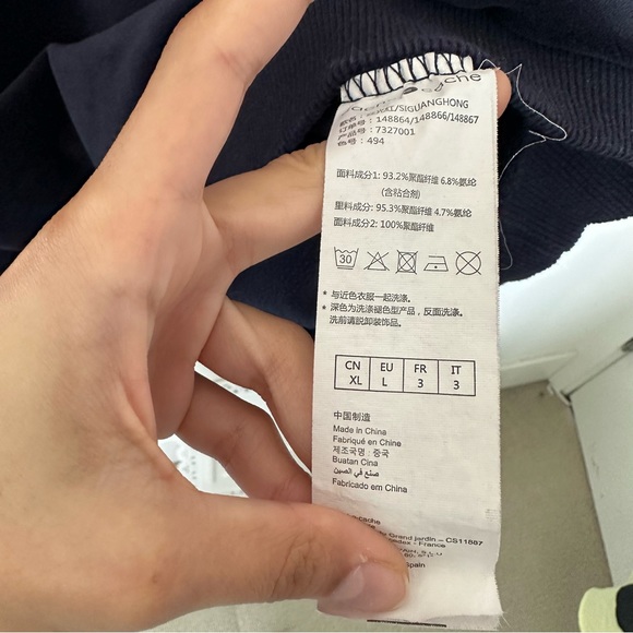 Cache Cache Mixed Media Velour Bulldog Long Sleeve Sweater - Picture 5 of 8